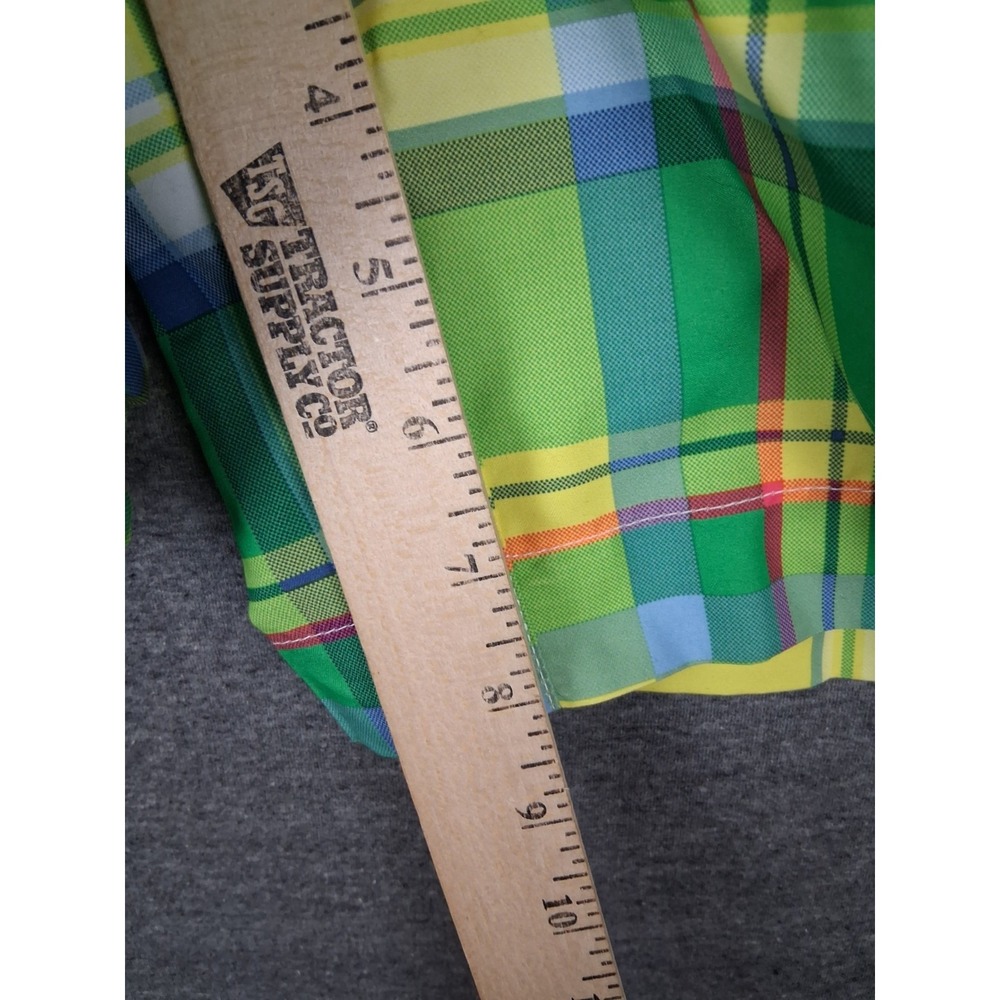 Chaps Mens Shorts XL Green Yellow Swim Trunks Boardshorts Mesh Lined Preppy - Picture 7 of 10